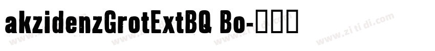 akzidenzGrotExtBQ Bo字体转换